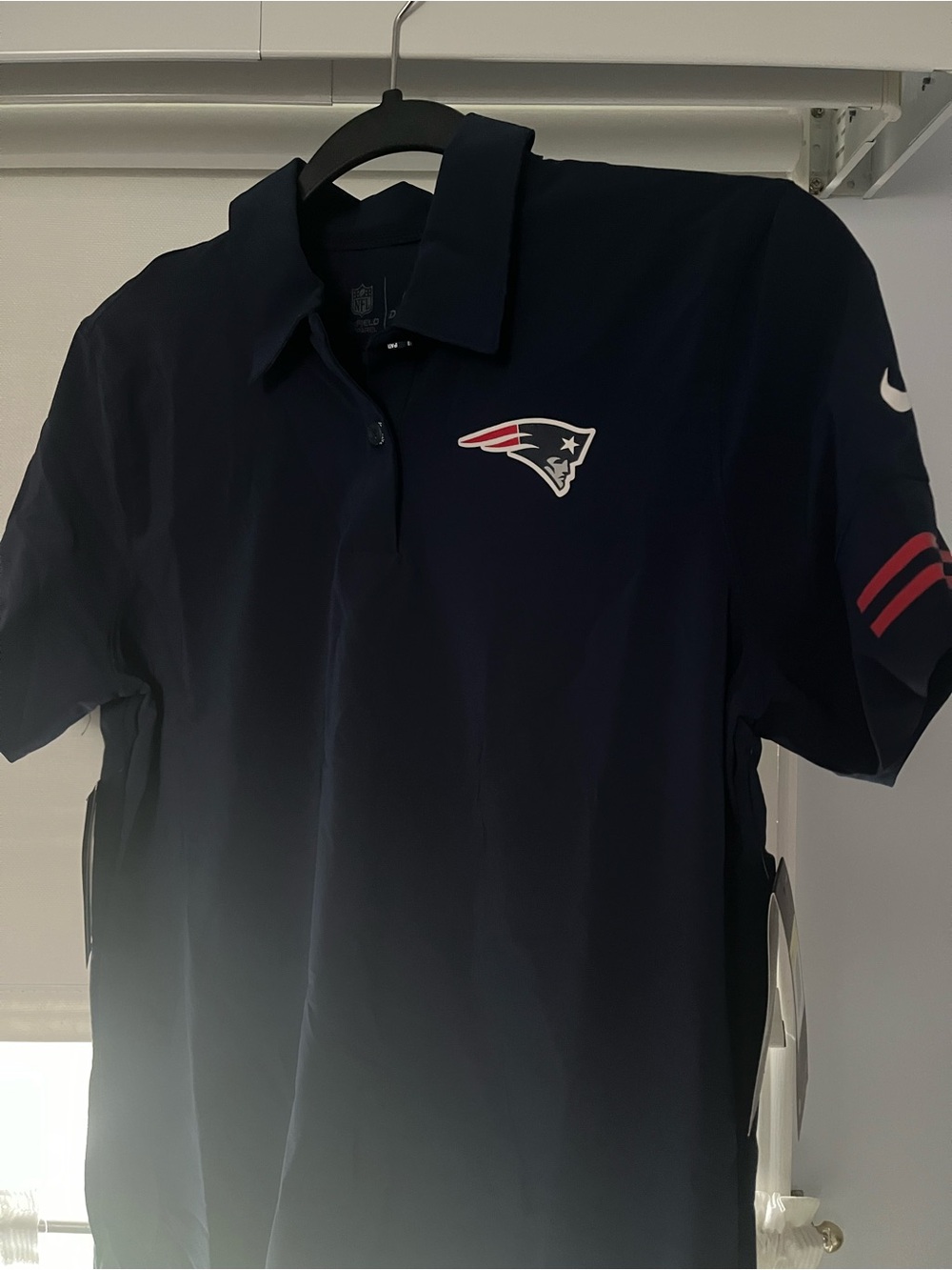 NWT New England Patriots Women’s Navy Polo Shirt